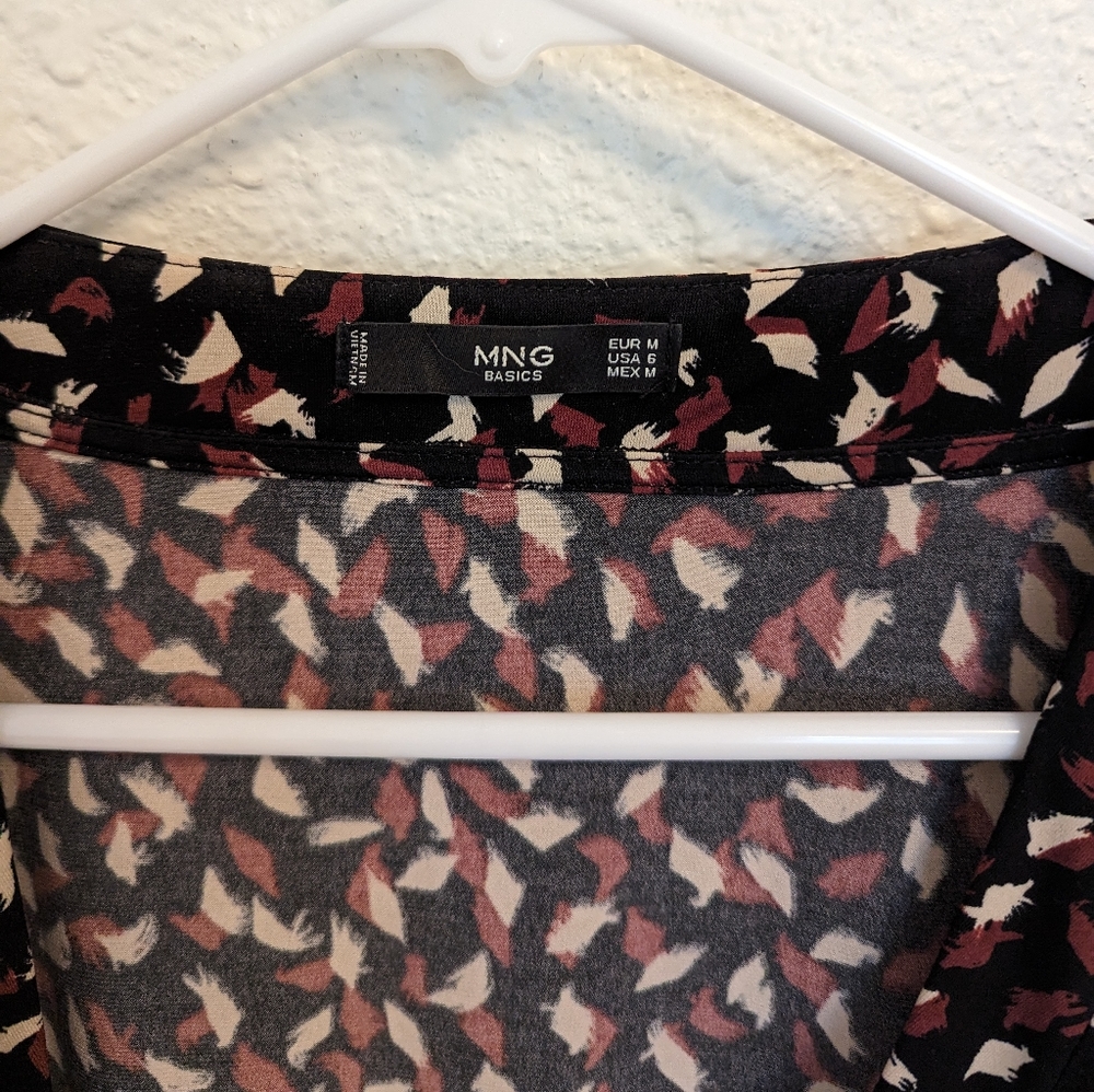 Mango Printed Wrap Dress - Picture 4 of 4